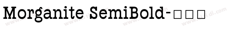 Morganite SemiBold字体转换